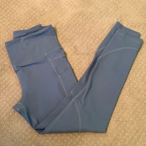 Zyia slate blue size 4 leggings with side pockets